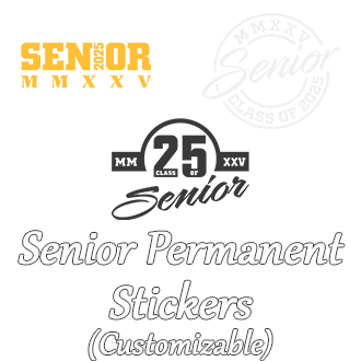 Senior Apparel Stickers