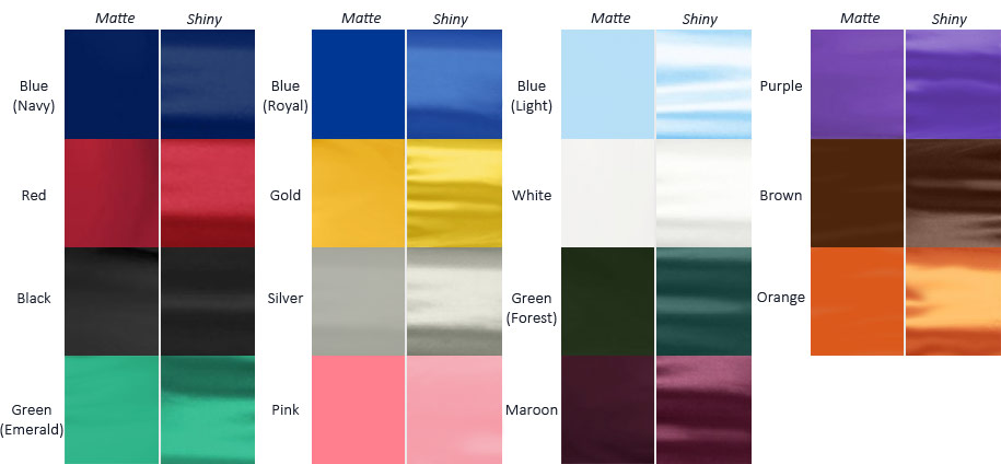 University gown clearance colours