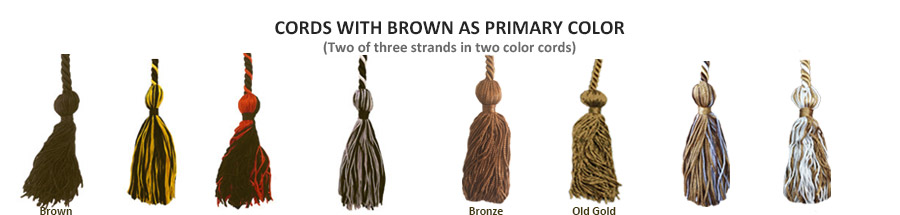 Brown Honor Cord Showcase
