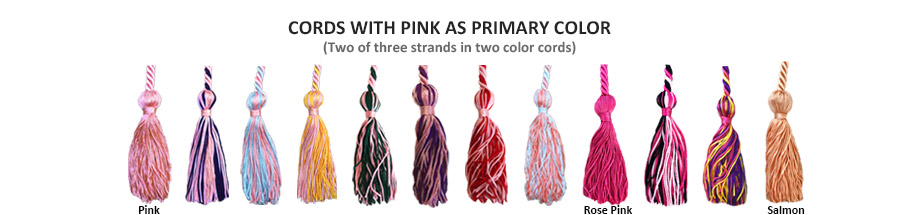 GG Hot Pink Graduation Cords