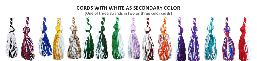 White Honor Cord Showcase