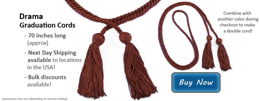 Drama Graduation Cords