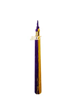 Purple and Gold Graduation Tassel Picture