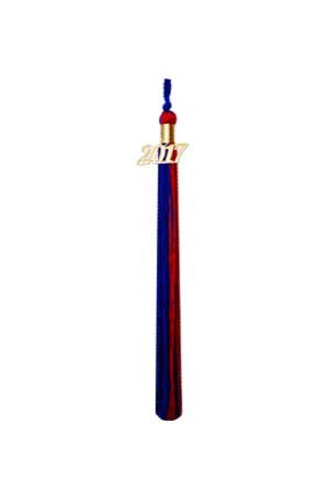 Red and Royal Blue Graduation Tassel Picture