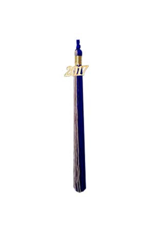 Royal Blue and Silver Graduation Tassel Picture