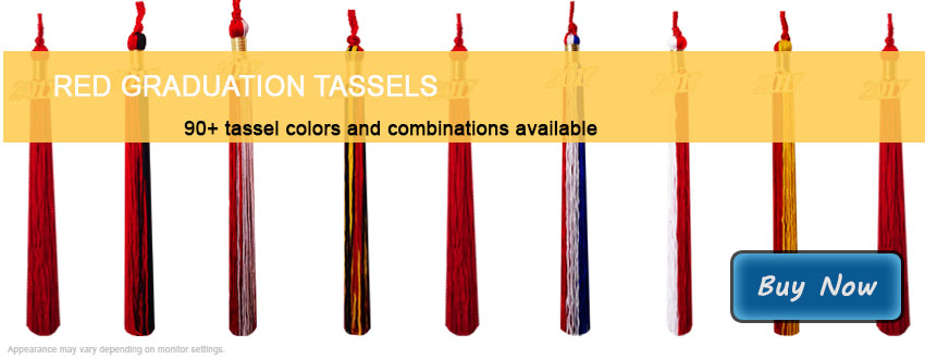 Graduation Tassels in Red