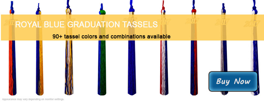 Graduation Tassels in Royal Blue