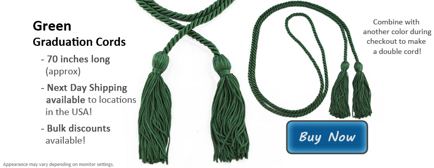 Green Graduation Cord Picture