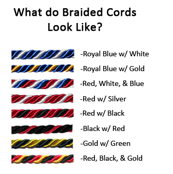 Graduation Cords Available Colors