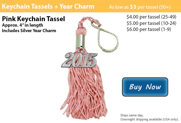 Pink Keychain Tassel Picture