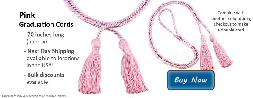Pink Graduation Cord Picture
