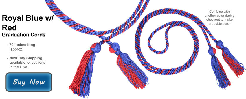 Red Graduation Cords from Honors Graduation