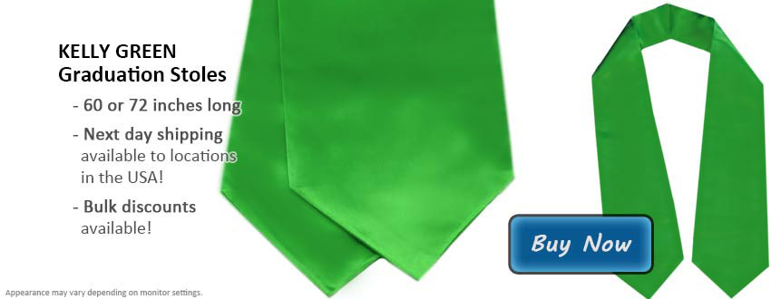 Kelly Green Honor Cords, Senior Class Graduation Products