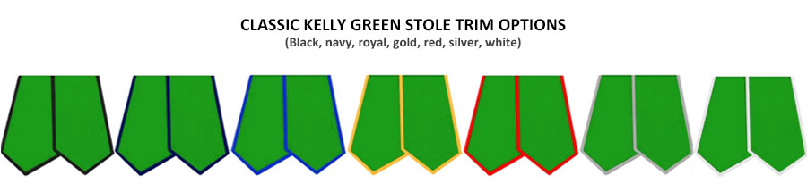 Kelly Green Stole Classic Trim Options