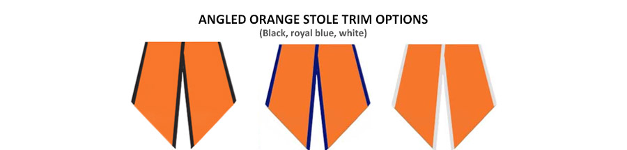 Orange Angled Stole Trim Colors