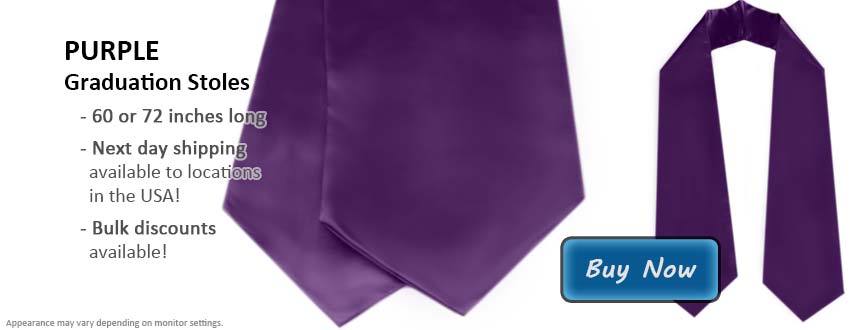 Purple Graduation Stole Picture