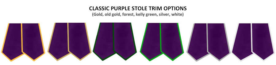 Purple Stole Classic Trim Options