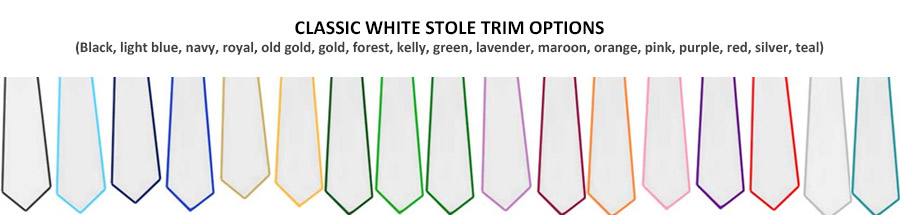 White Stole Classic Trim Options