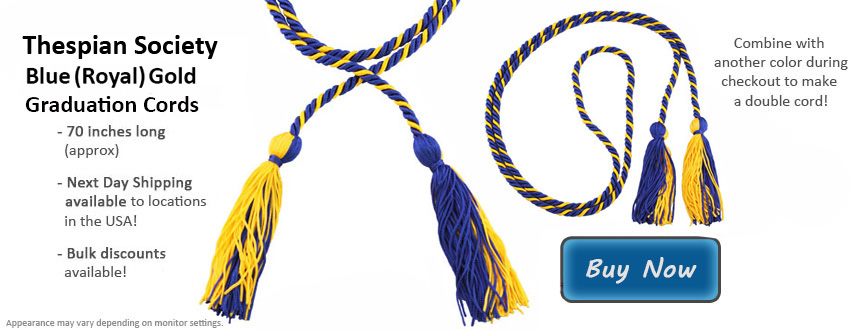 Thespian Graduation Cords